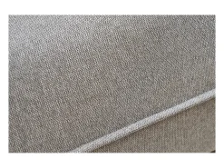 Sofá de 3 plazas en tela efecto terciopelo texturizado gris PIO