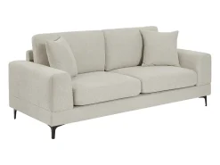 Sofá de 2 plazas en tela texturizada color beige JAMOLO