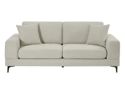 Sofá de 2 plazas en tela texturizada color beige JAMOLO