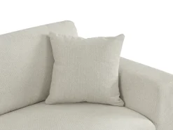 Sofá de 3 plazas en tela texturizada de color beige JAMOLO