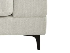 Sofá de 3 plazas en tela texturizada de color beige JAMOLO