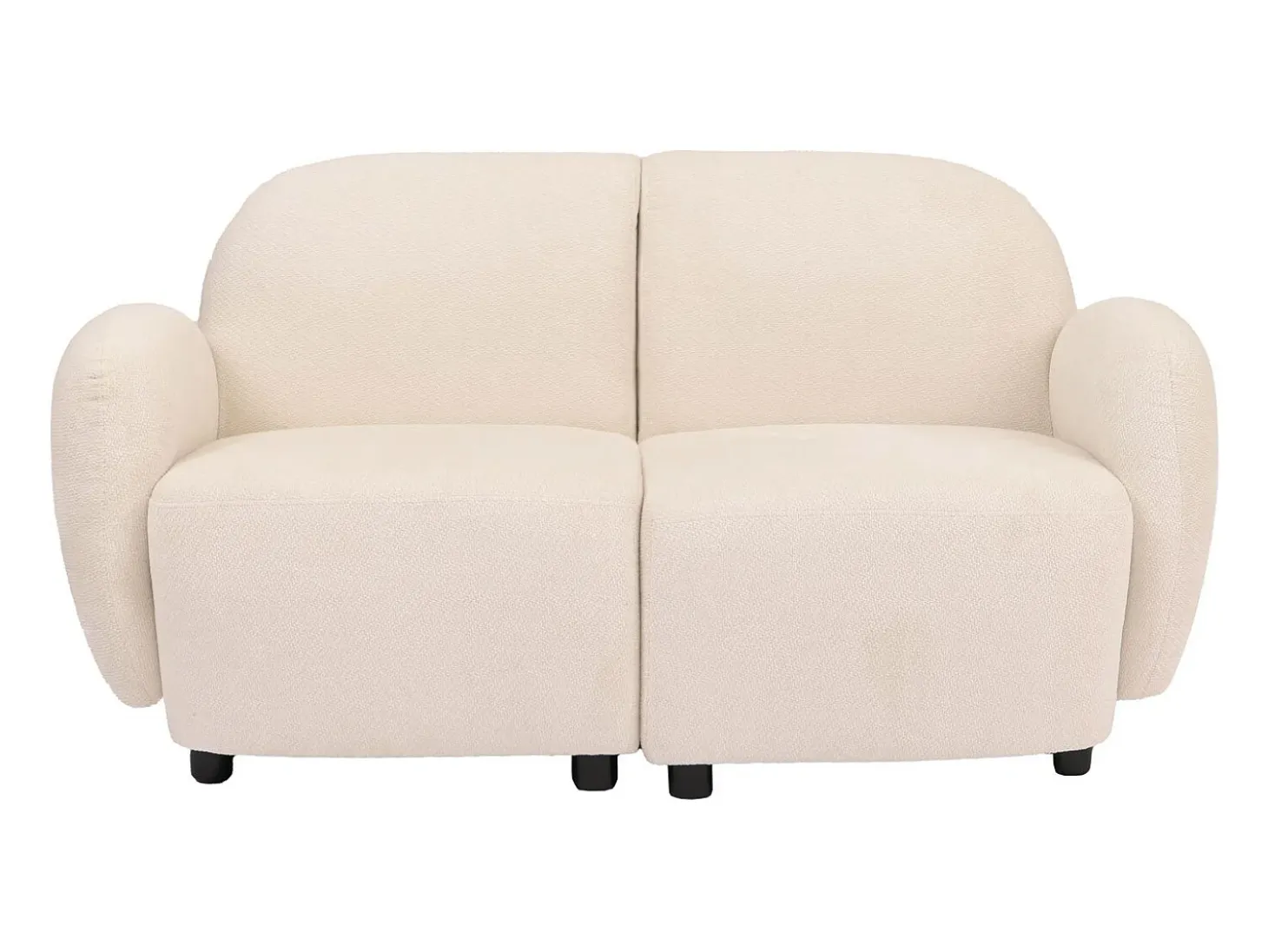 Sofá de 2 plazas MCW-P33, crema