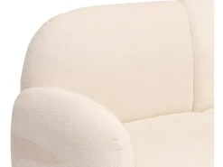 Sofá de 2 plazas MCW-P33, crema