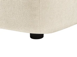 Sofá de 2 plazas movible hacia adelante y hacia atrás en tela texturizada beige APOLIU