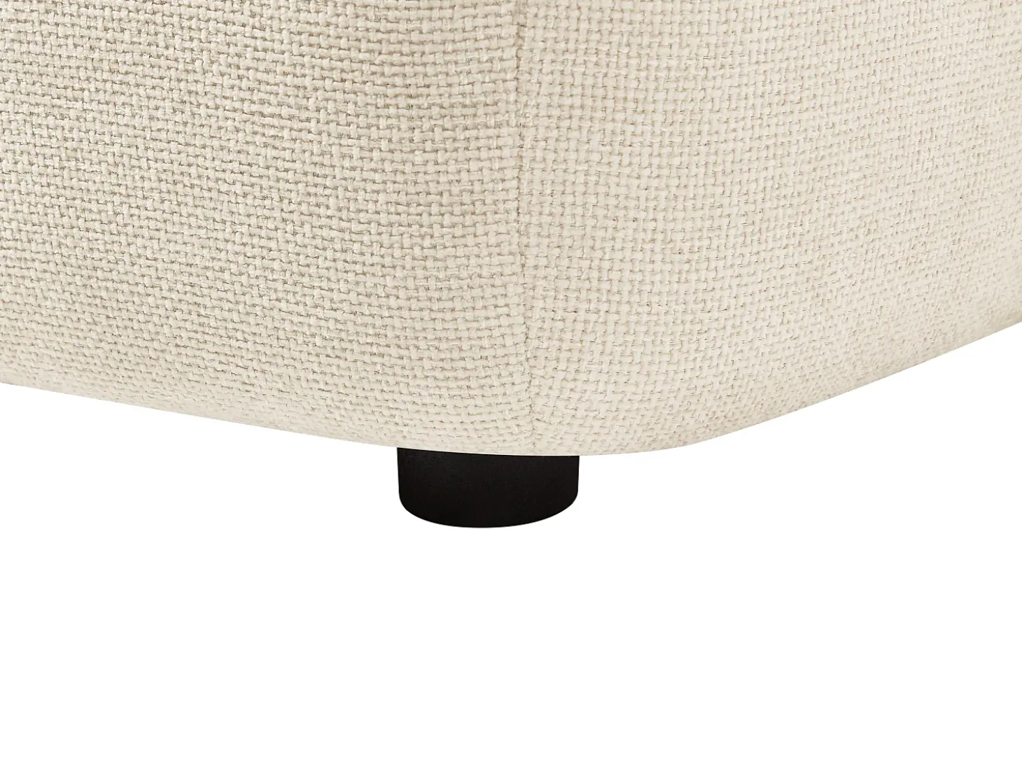 Sofá de 2 plazas movible hacia adelante y hacia atrás en tela texturizada beige APOLIU