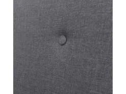 Sofá de 2 plazas tela gris oscura