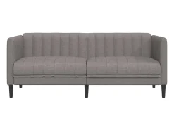 Sofá de 2 plazas tela gris taupe