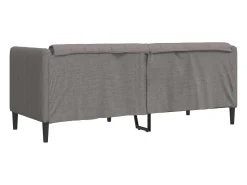 Sofá de 2 plazas tela gris taupe