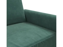 Sofá de 3 plazas terciopelo verde oscuro 180 cm