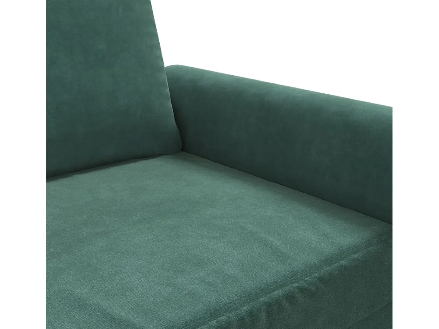 Sofá de 3 plazas terciopelo verde oscuro 180 cm
