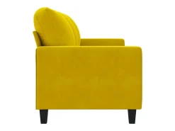 Sofá de 3 plazas terciopelo amarillo 180 cm