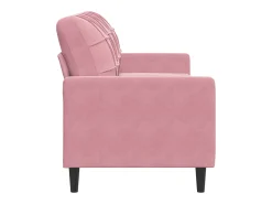 Sofá de 3 plazas terciopelo rosa 180 cm ES477564
