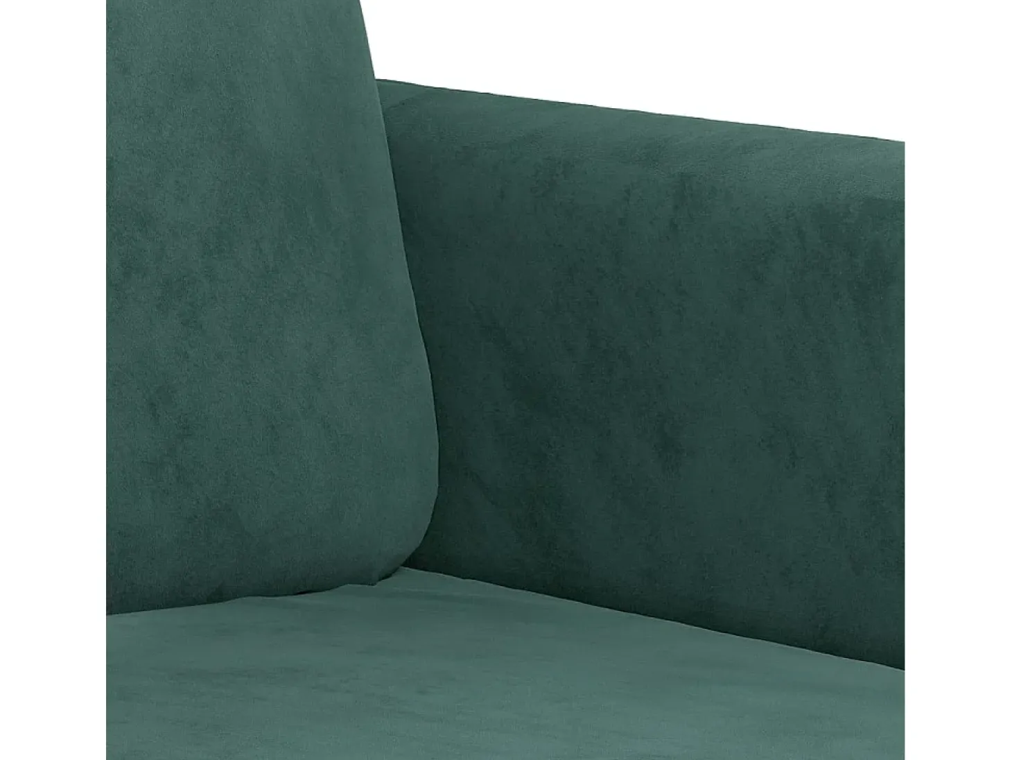 Sofá de 3 plazas terciopelo verde oscuro 180 cm
