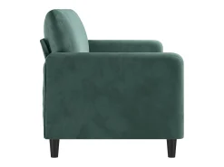 Sofá de 3 plazas terciopelo verde oscuro 180 cm