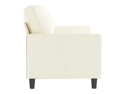 Sofá de 3 plazas terciopelo color crema 180 cm