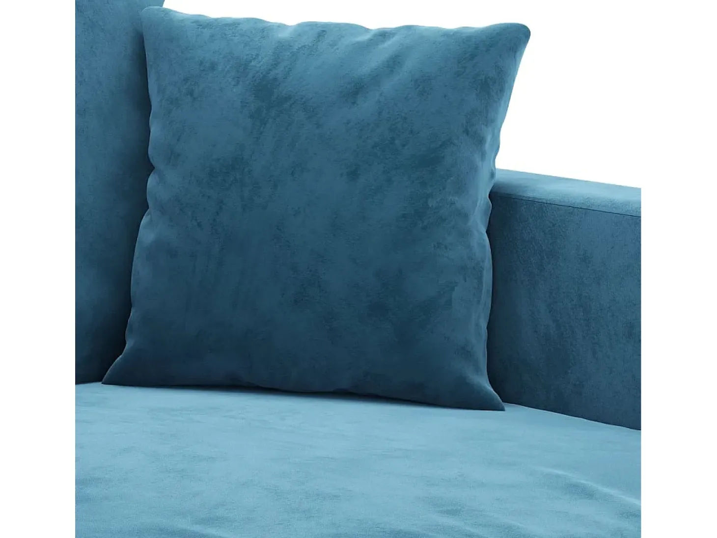 Sofá de 2 plazas terciopelo azul 120 cm