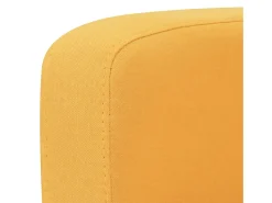 Sofá de 3 plazas 180x65x76 cm amarillo