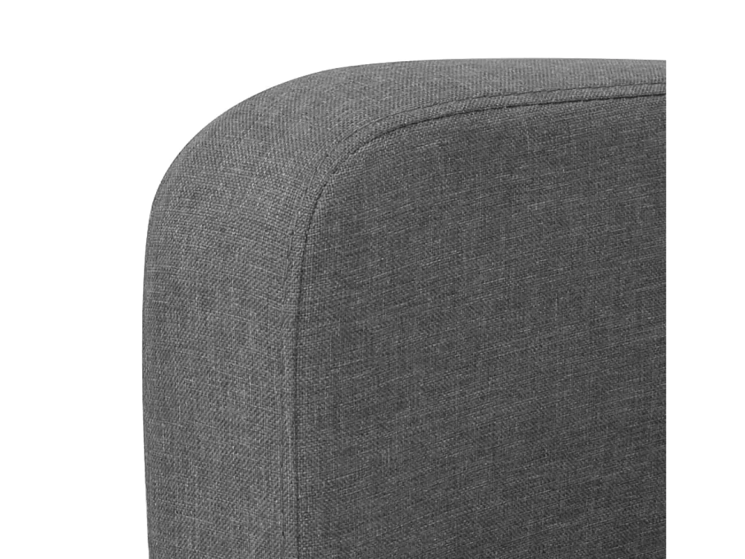 Sofá de 2 plazas 135x65x76 cm gris oscuro PWFG39820