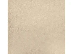 Sofá de 3 plazas y taburete tela microfibra crema 180 cm