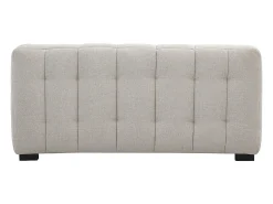 Sofá de diseño de 2 plazas en tejido efecto terciopelo texturizado beige CORTO