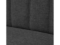 Sofá de tela gris oscuro 117x55,5x77 cm PWFG55055