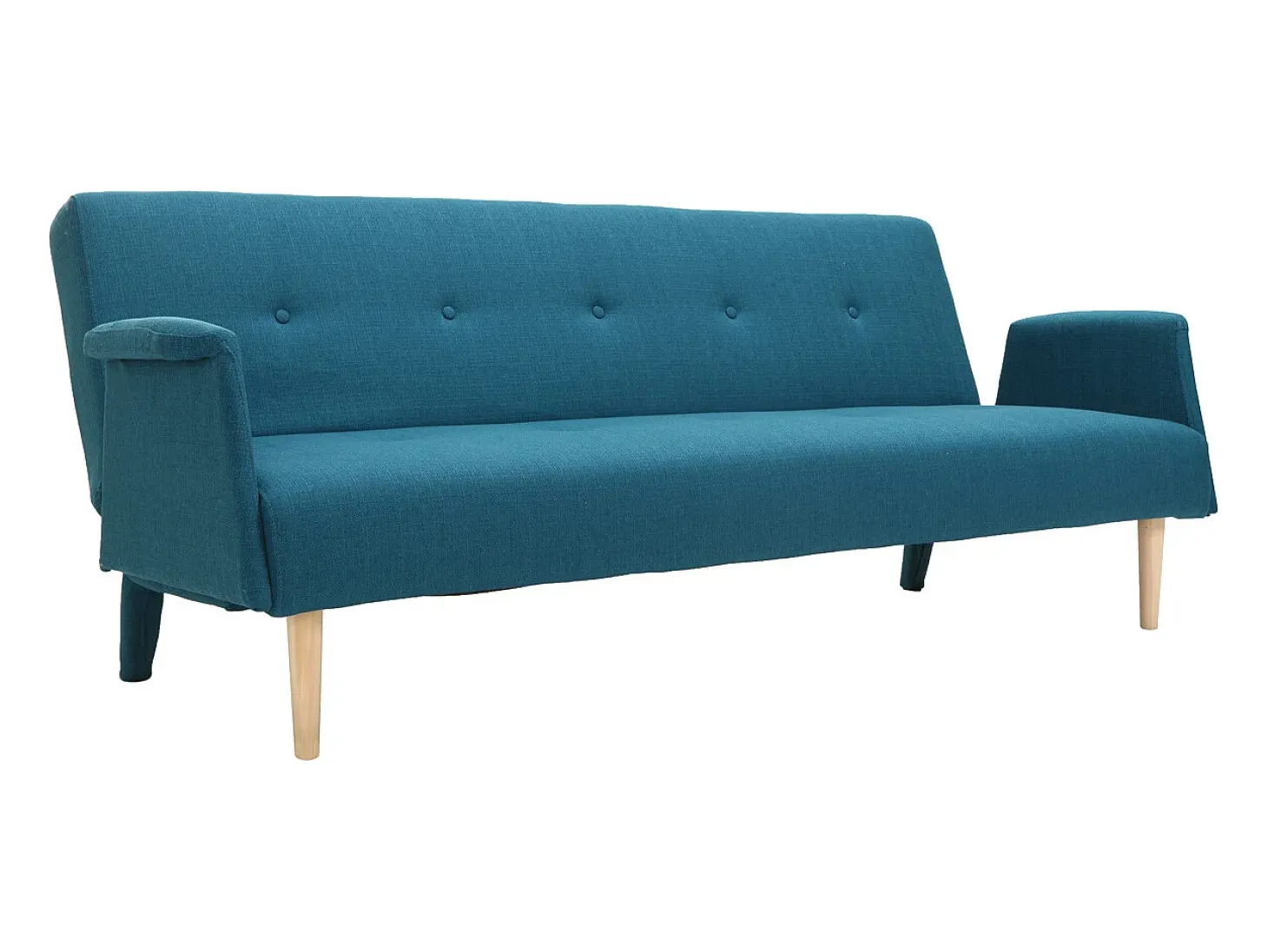 Sofá diseño convertible azul OSCAR
