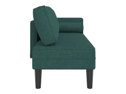 Sofá diván con cojines tela verde oscuro ES535031