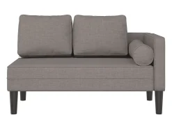 Sofá diván con cojines tela gris taupe ES929321