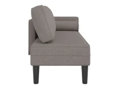 Sofá diván con cojines tela gris taupe ES929321