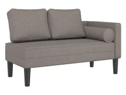 Sofá diván con cojines tela gris taupe ES929321
