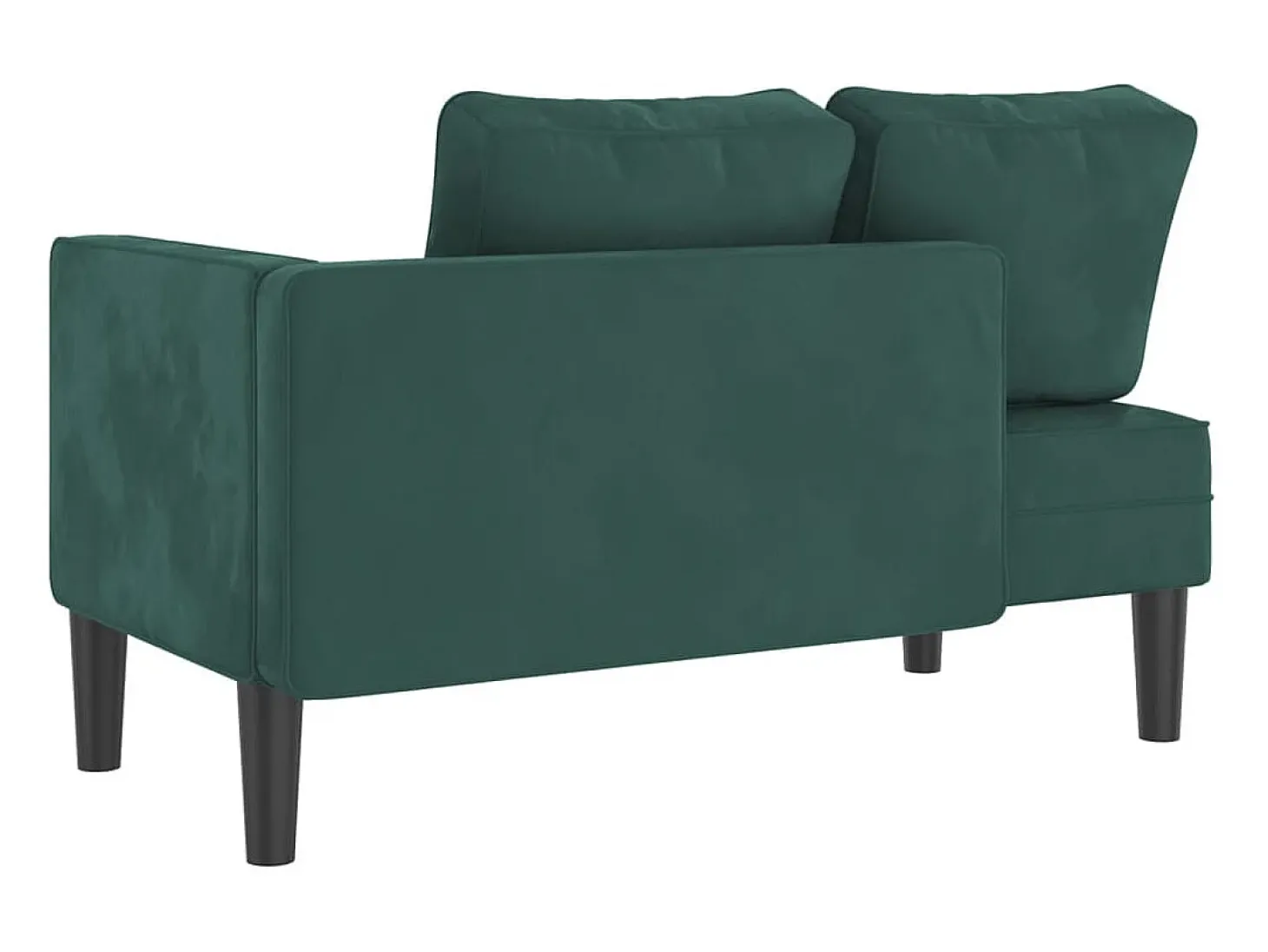 Sofá diván con cojines terciopelo verde oscuro ES679252