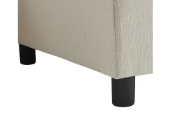 Sofá esquinero de 3 o 4 plazas, tapizado en forma de L, tejido de lino, 220 x 83 x 81 cm, color beige