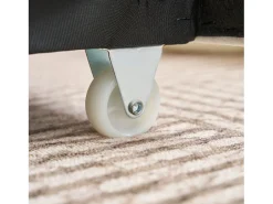 Sofá esquinero de 3 plazas en forma de L - Sofá cama con almacenaje y cojín - Tejido chenilla beige