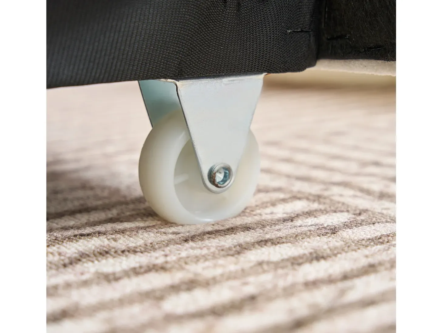 Sofá esquinero de 3 plazas en forma de L - Sofá cama con almacenaje y cojín - Tejido chenilla beige