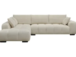 Sofá esquinero de tela "Monceau" - 3 plazas - Beige