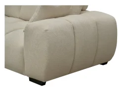 Sofá esquinero de tela "Monceau" - 3 plazas - Beige