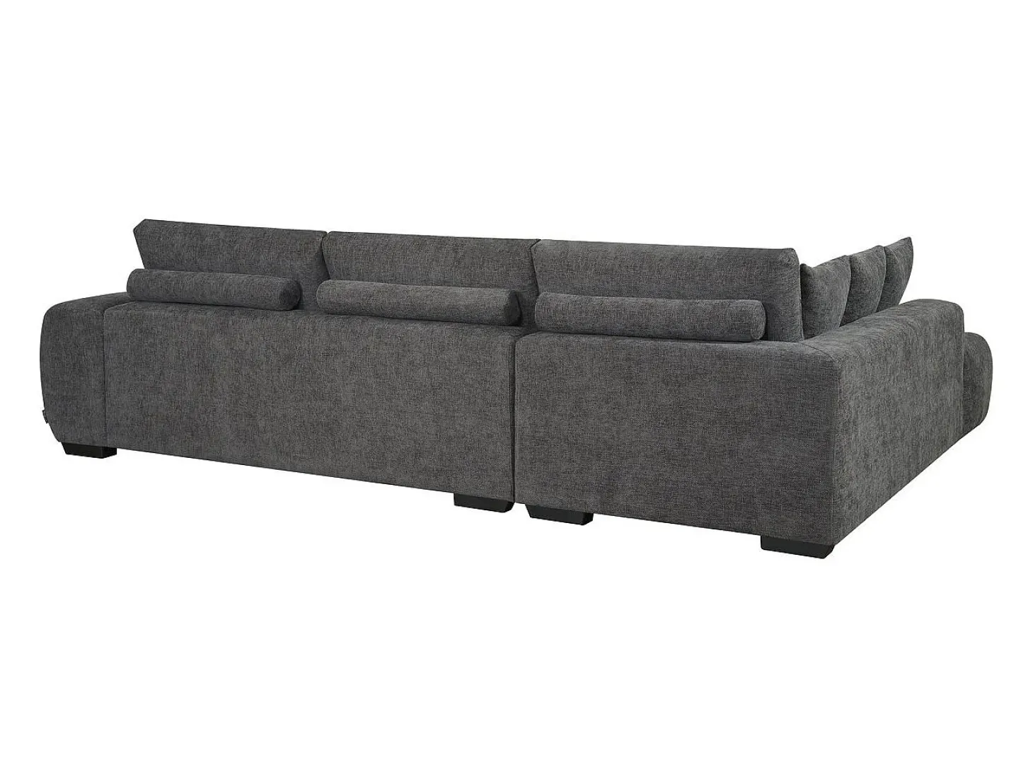 Sofá esquinero de tela "Monceau" – 3 plazas – Gris