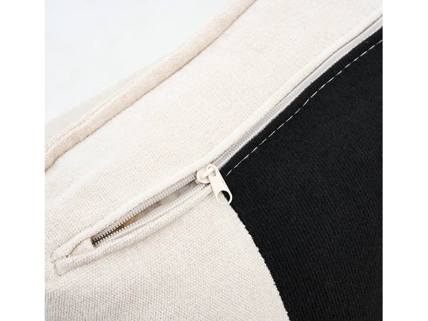 Sofá esquinero derecho - Sofá con 2 portavasos y cargador USB - lino beige