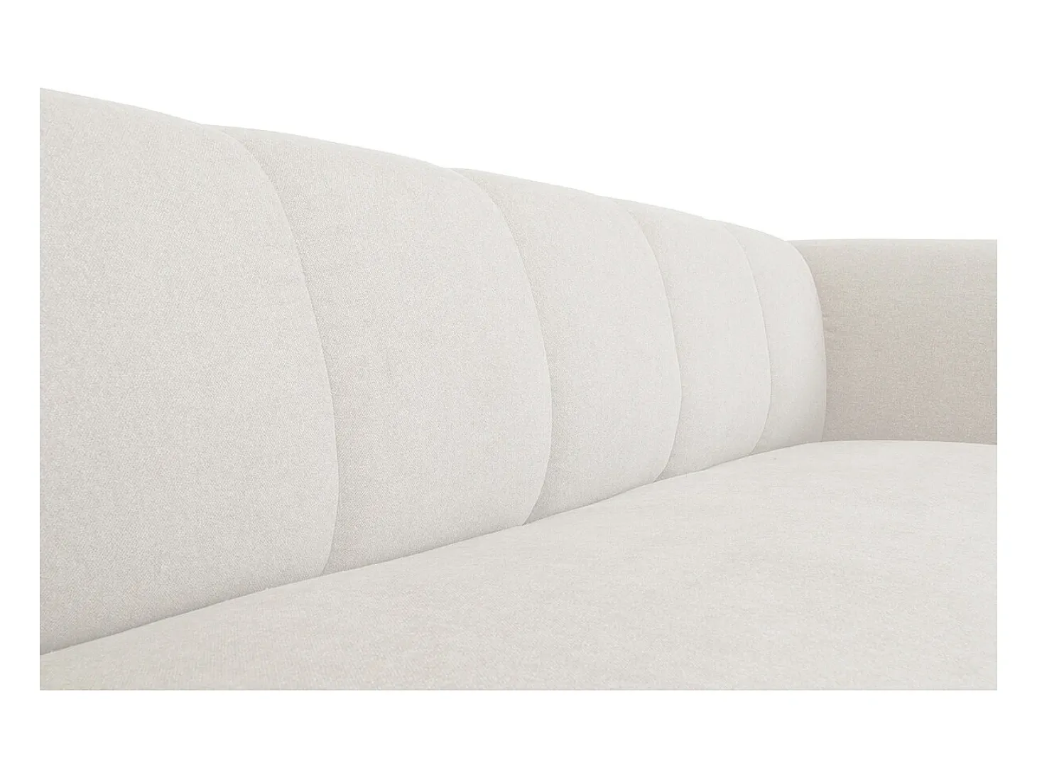 Sofá moderno de tela beige 4 plazas OLIVEIRO