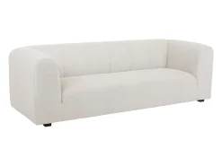 Sofá moderno de tela beige 4 plazas OLIVEIRO
