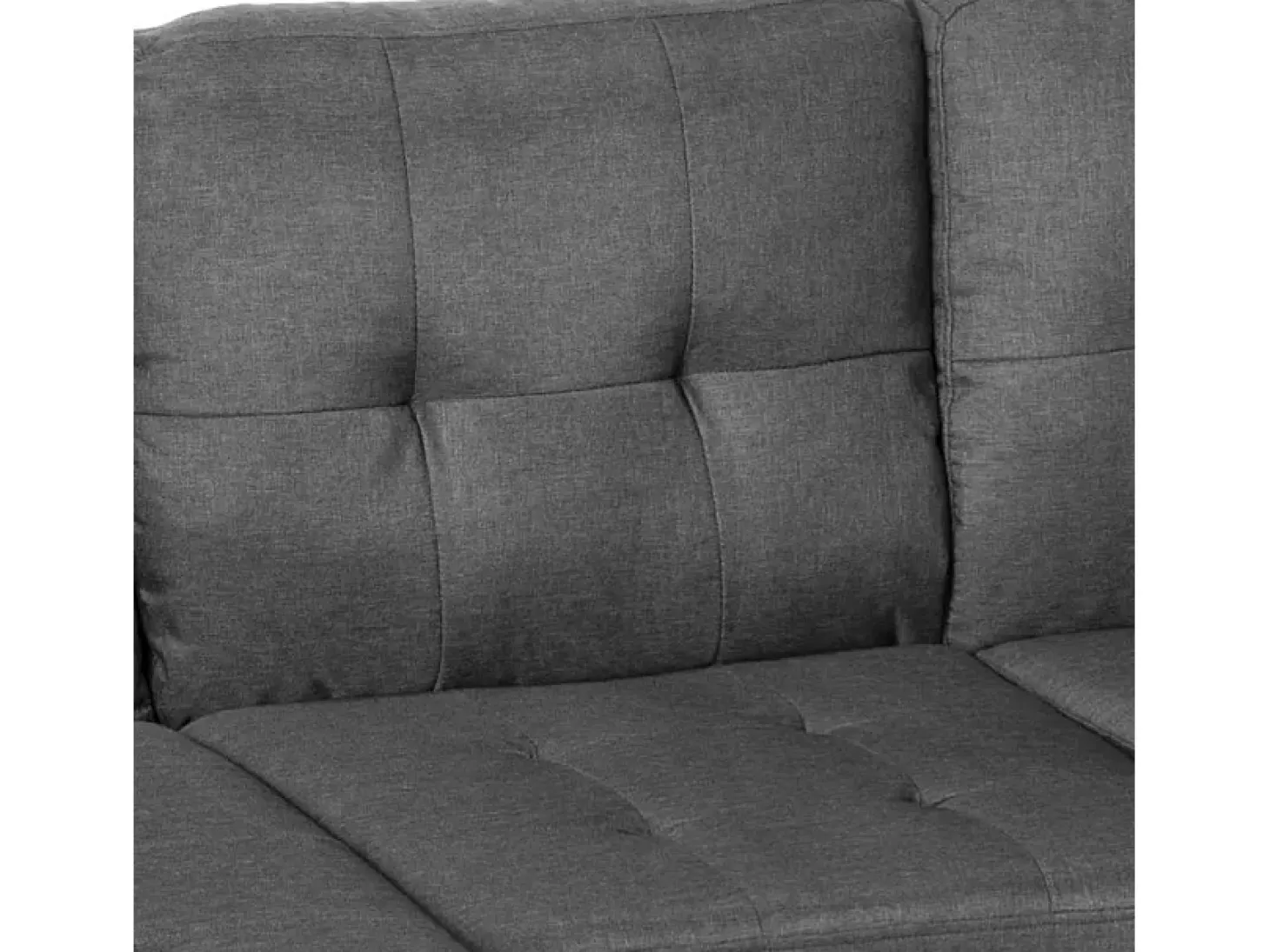 Sofá moderno esquinero 3 plazas pouf 2 cojines salón Remissus - Gris