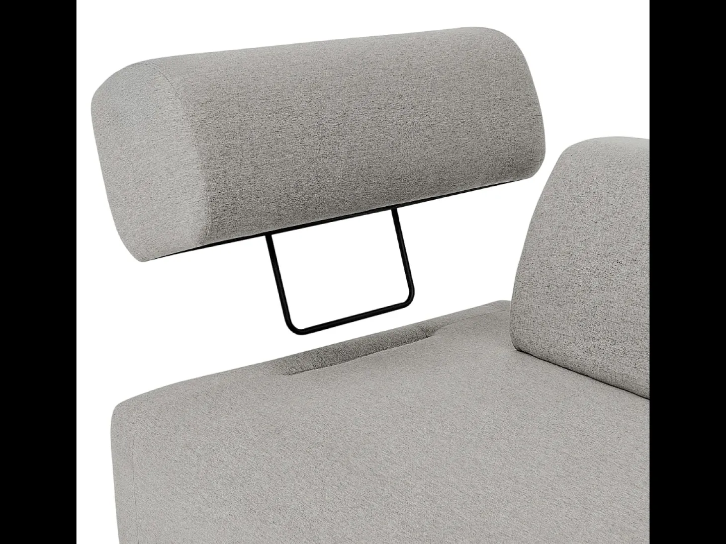 Sofá modular de 3 plazas de diseño moderno por módulos con mesitas Diadema - Gris claro