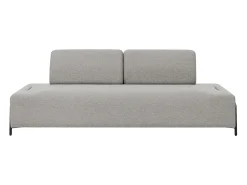 Sofá modular de 3 plazas de diseño moderno por módulos con mesitas Diadema - Gris claro