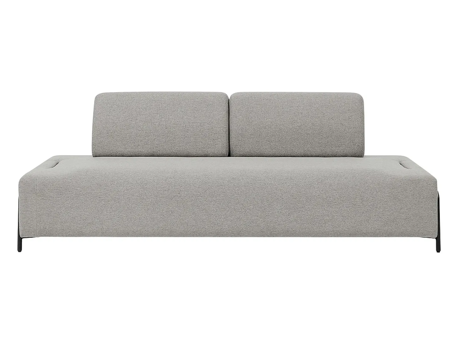 Sofá modular de 3 plazas de diseño moderno por módulos con mesitas Diadema - Gris claro