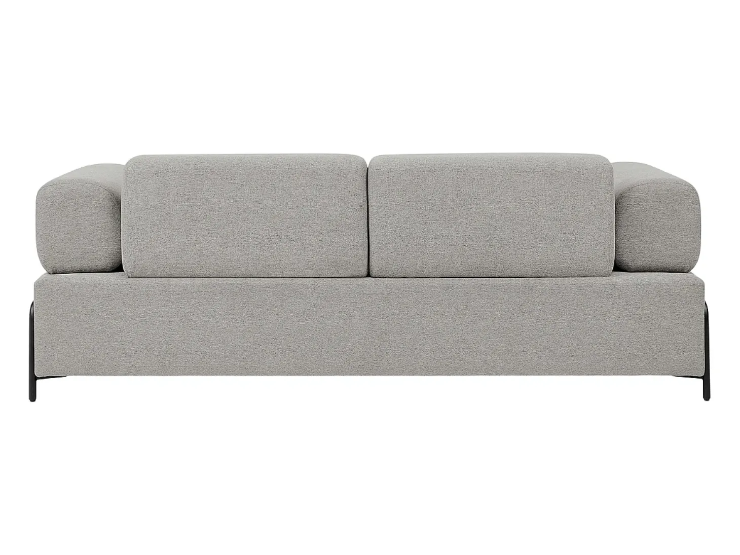 Sofá modular de 3 plazas de diseño moderno por módulos con mesitas Diadema - Gris claro