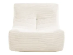 Sofá modular de pana, 2 plazas crema