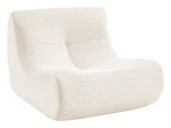Sofá modular de pana, 2 plazas crema