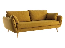 Sofá nórdico 3 plazas amarillo mostaza CREEP