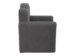 Sofá para niños felpa suave gris antracita ES515484