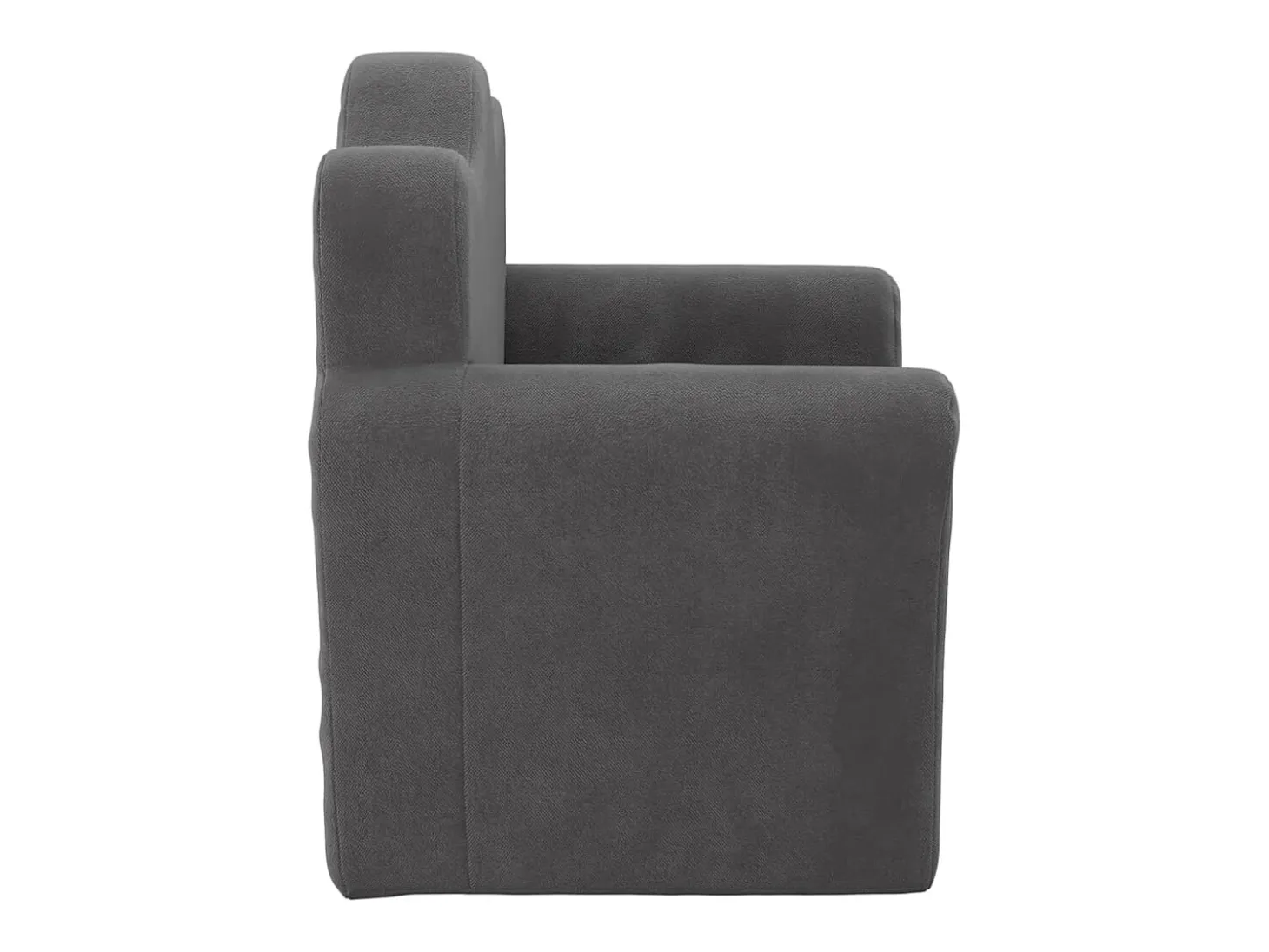 Sofá para niños felpa suave gris antracita ES515484